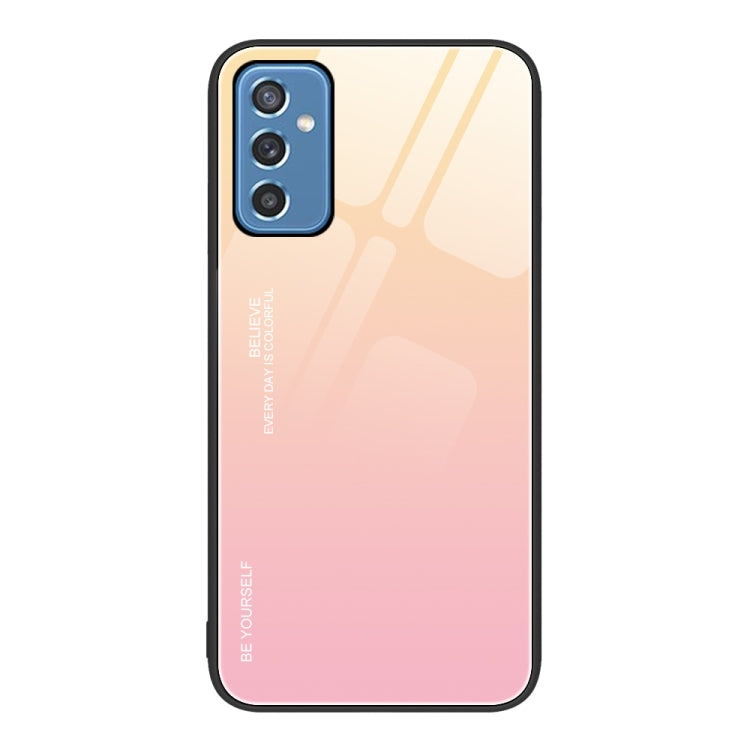 For Samsung Galaxy M52 5G Gradient Color Glass Case
