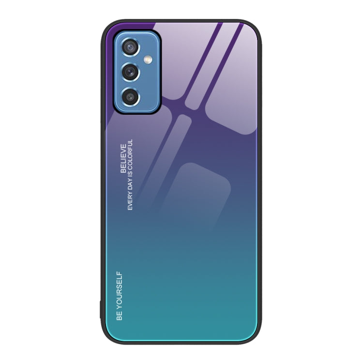 For Samsung Galaxy M52 5G Gradient Color Glass Case