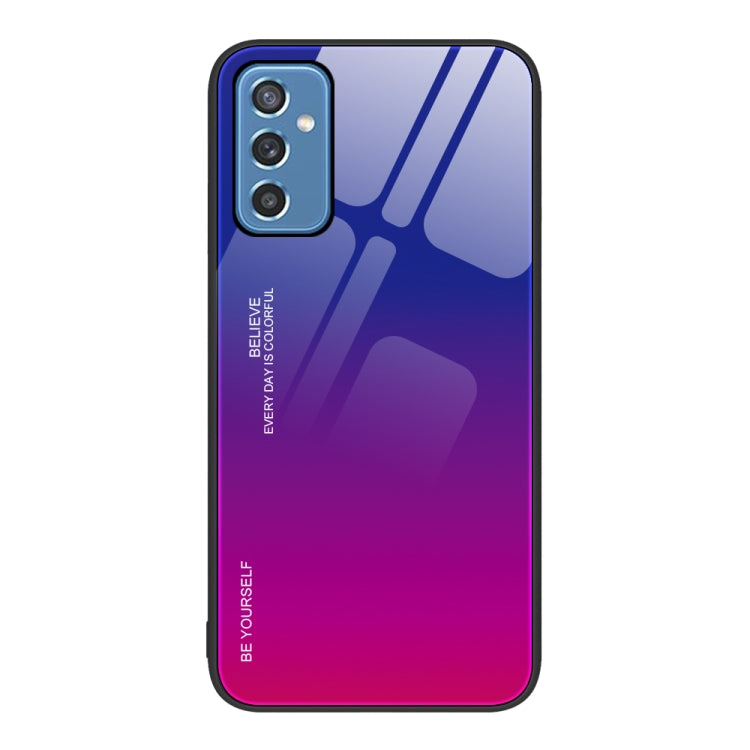 For Samsung Galaxy M52 5G Gradient Color Glass Case