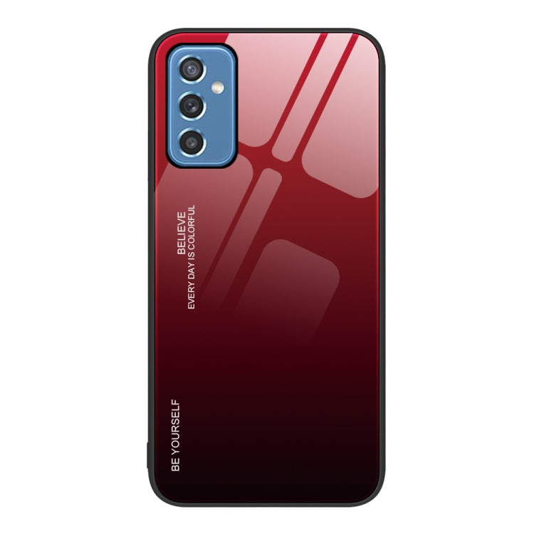 For Samsung Galaxy M52 5G Gradient Color Glass Case