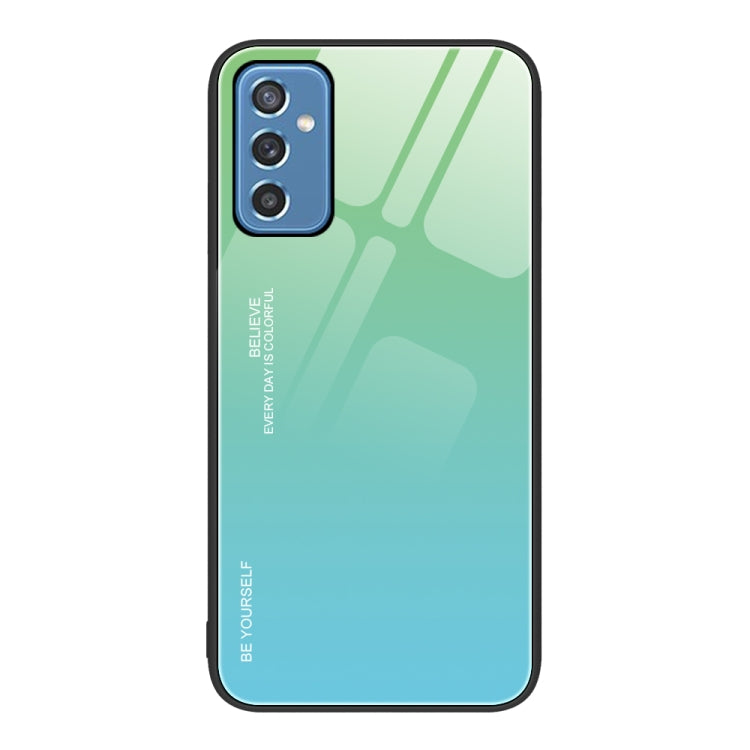 For Samsung Galaxy M52 5G Gradient Color Glass Case