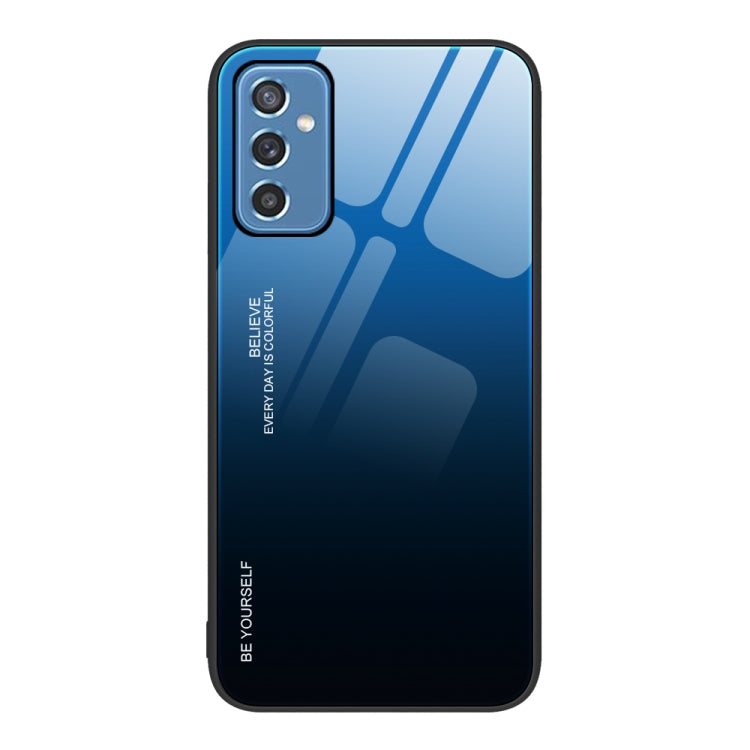For Samsung Galaxy M52 5G Gradient Color Glass Case