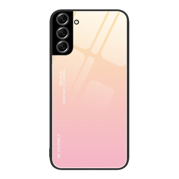 For Samsung Galaxy S22+ 5G Gradient Color Glass Case
