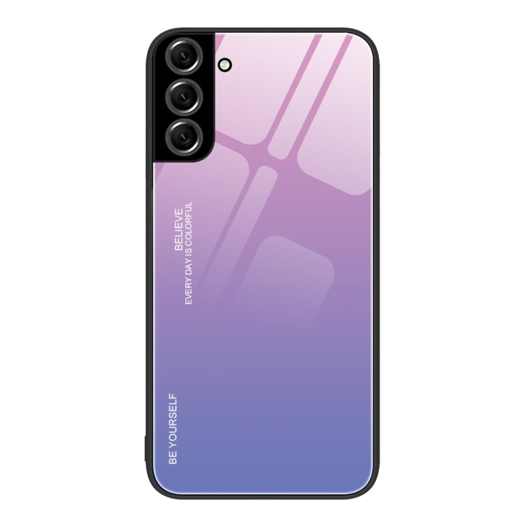For Samsung Galaxy S22+ 5G Gradient Color Glass Case