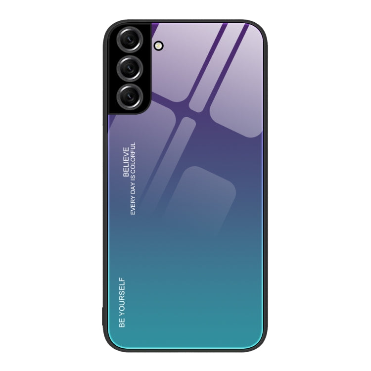 For Samsung Galaxy S22+ 5G Gradient Color Glass Case
