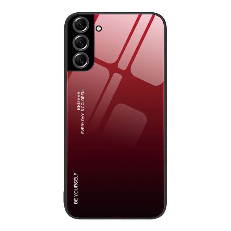 For Samsung Galaxy S22+ 5G Gradient Color Glass Case