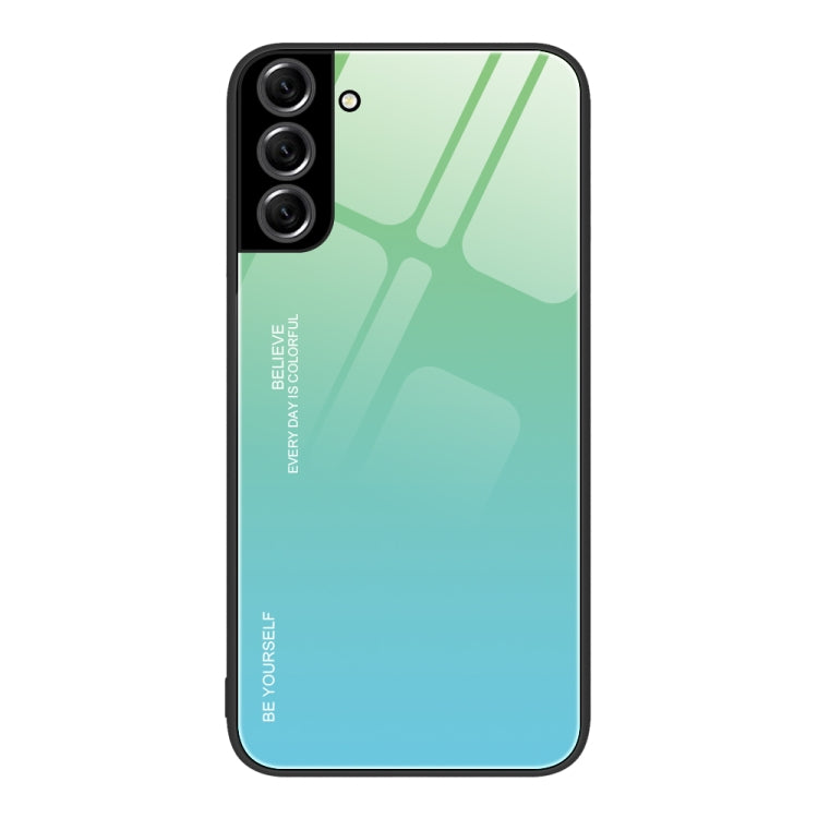 For Samsung Galaxy S22+ 5G Gradient Color Glass Case