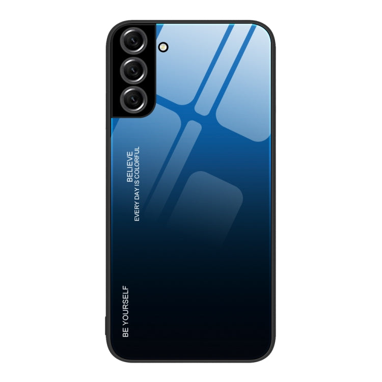 For Samsung Galaxy S22+ 5G Gradient Color Glass Case
