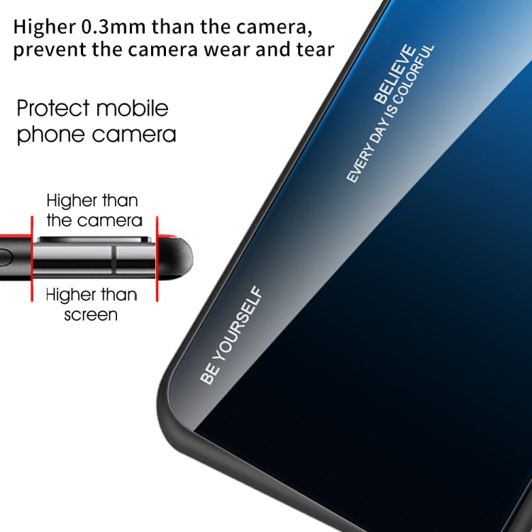 For Samsung Galaxy S22+ 5G Gradient Color Glass Case