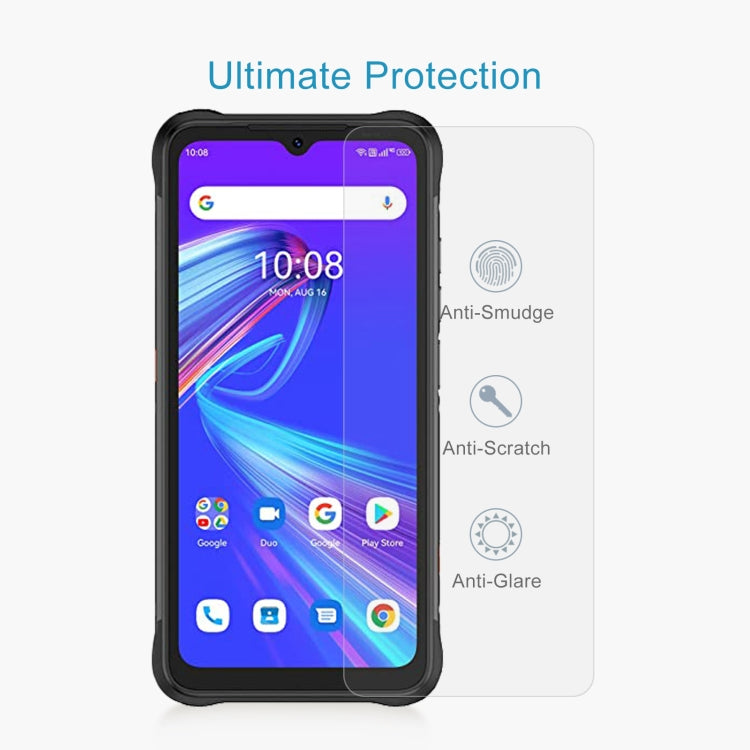 50 PCS 0.26mm 9H 2.5D Tempered Glass Film For UMIDIGI BISON X10G NFC