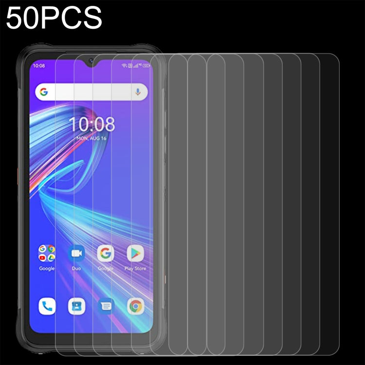 50 PCS 0.26mm 9H 2.5D Tempered Glass Film For UMIDIGI BISON X10S NFC
