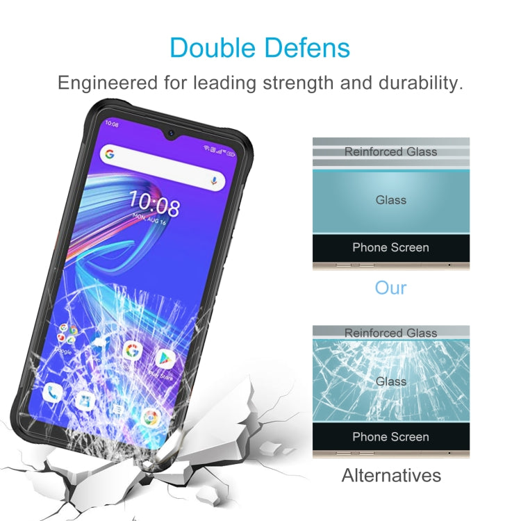 50 PCS 0.26mm 9H 2.5D Tempered Glass Film For UMIDIGI BISON X10S NFC