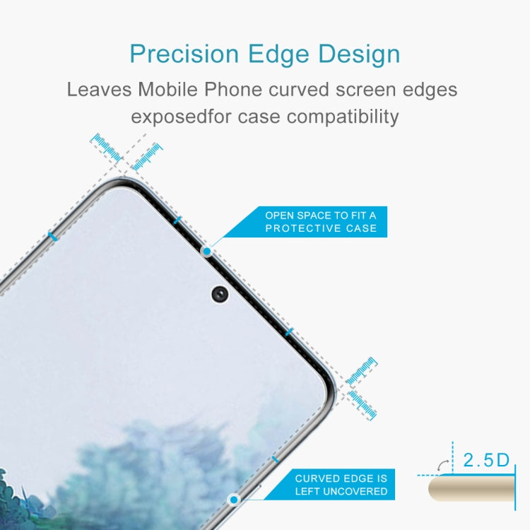 For Galaxy S20 50 PCS 0.26mm 9H 2.5D Explosion-proof Non-full Screen Tempered Glass Film