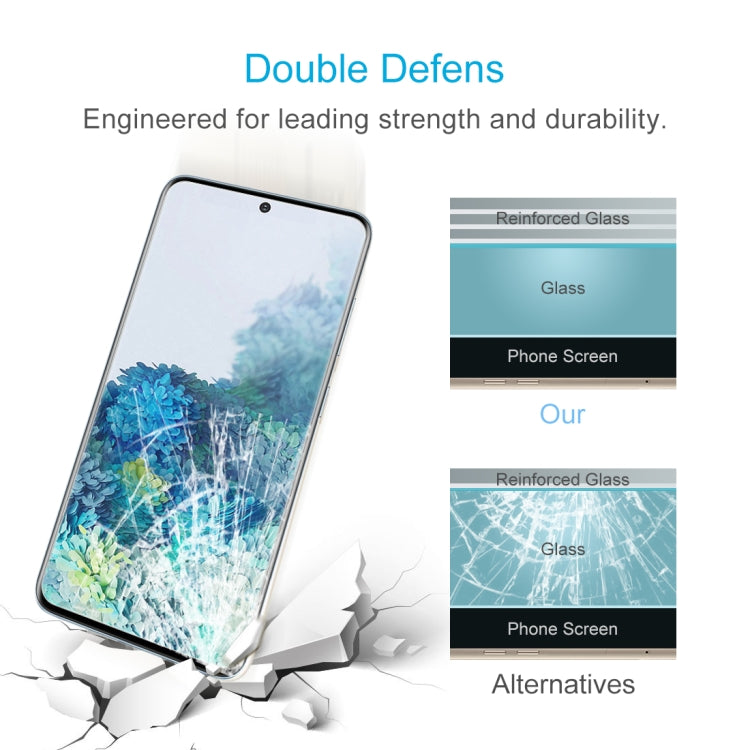 For Galaxy S20+ 50 PCS 0.26mm 9H 2.5D Explosion-proof Non-full Screen Tempered Glass Film