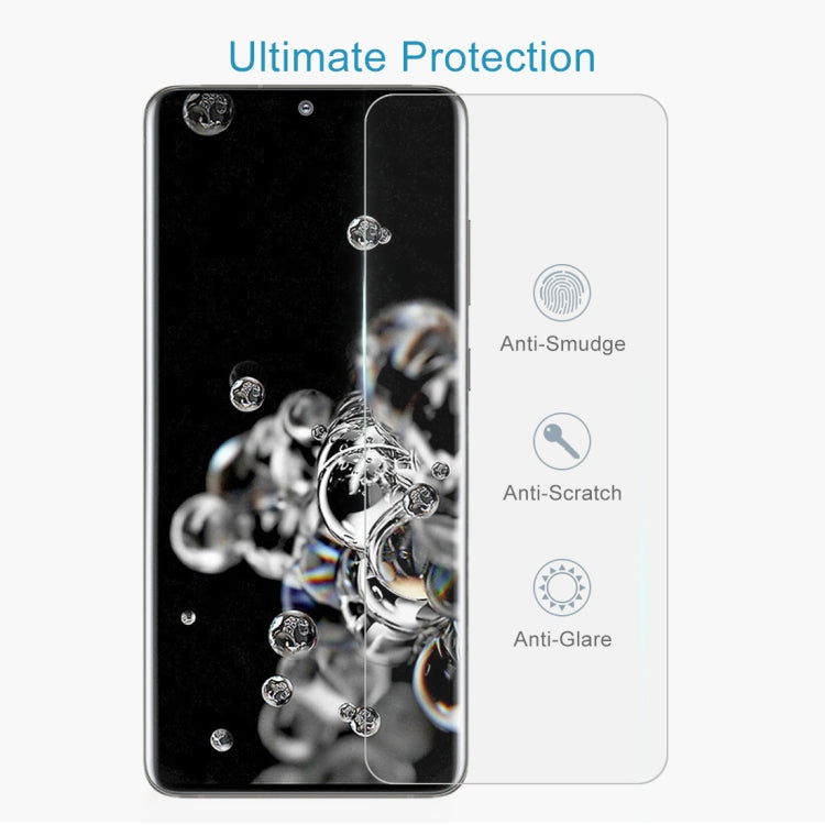 For Galaxy S20 Ultra 50pcs 0.26mm 9H 2.5D Explosion-proof Non-full Screen Tempered Glass Film