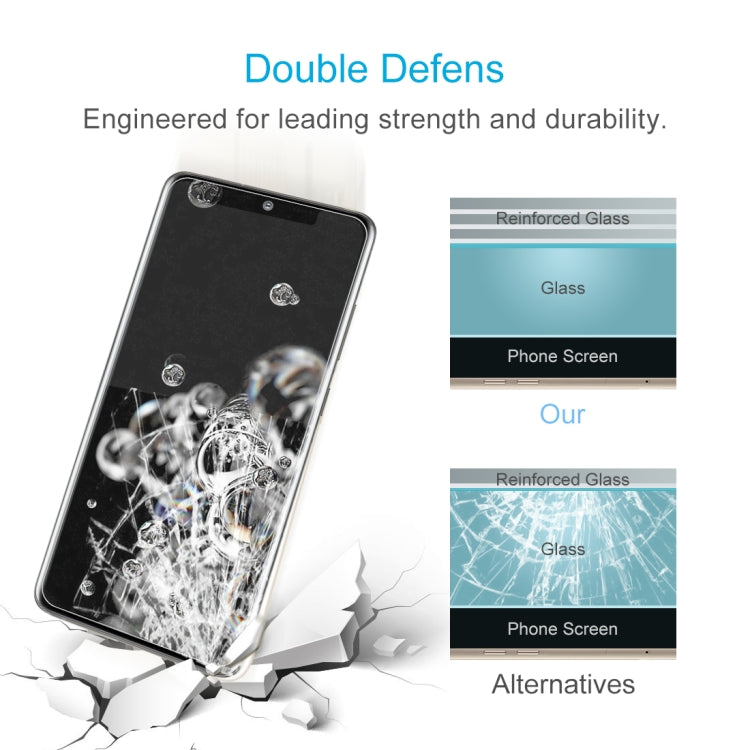 For Galaxy S20 Ultra 50pcs 0.26mm 9H 2.5D Explosion-proof Non-full Screen Tempered Glass Film