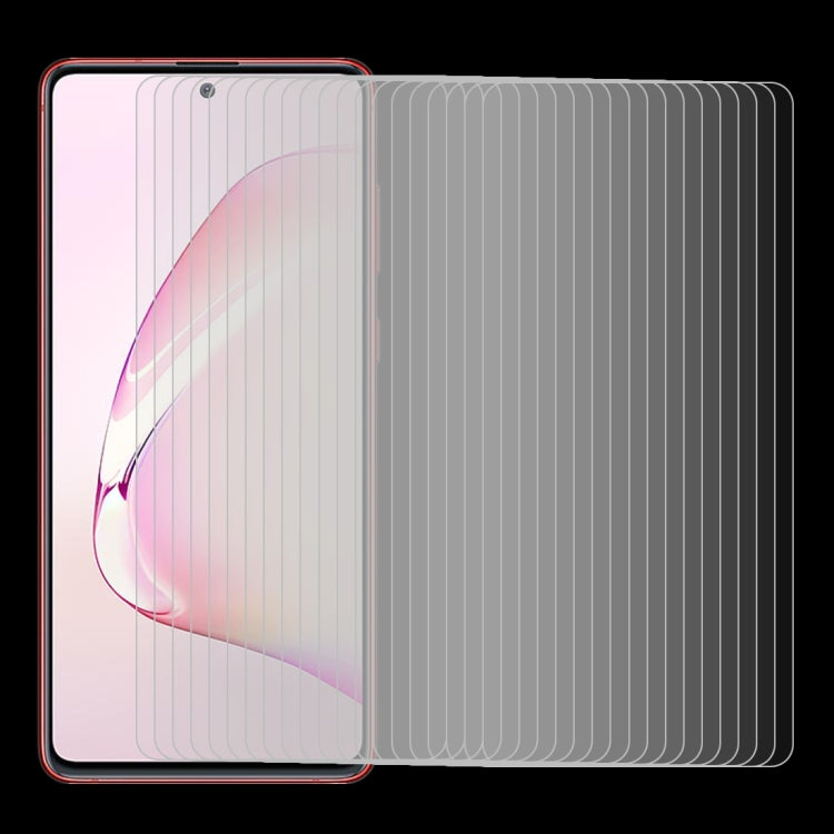 For Galaxy Note 10 Lite 50 PCS 0.26mm 9H 2.5D Explosion-proof Non-full Screen Tempered Glass Film