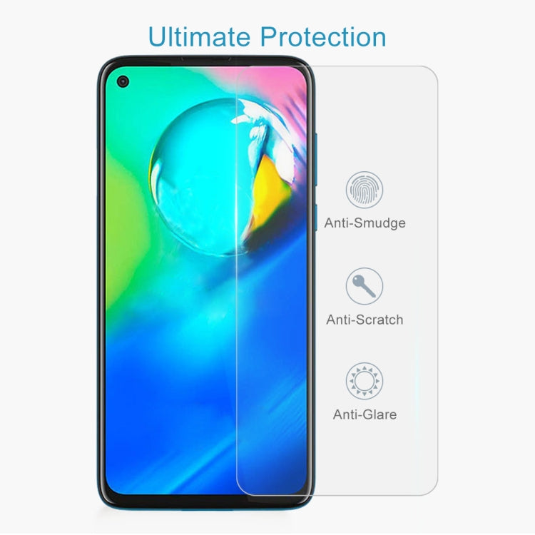 For Motorola Moto G8 Power 50 PCS 0.26mm 9H 2.5D Explosion-proof Non-full Screen Tempered Glass Film
