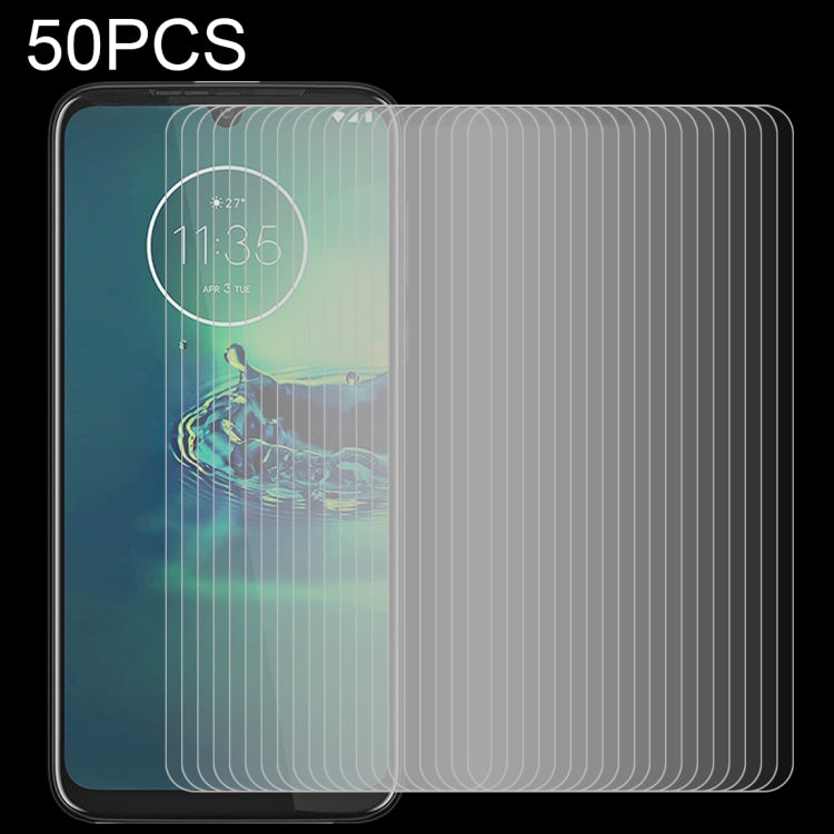 For Motorola Moto G8 Plus 50 PCS 0.26mm 9H 2.5D Explosion-proof Non-full Screen Tempered Glass Film
