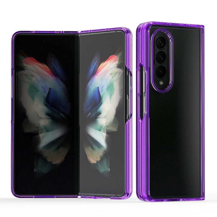 For Samsung Galaxy Z Fold4 Acrylic + TPU Transparent Protective Phone Case