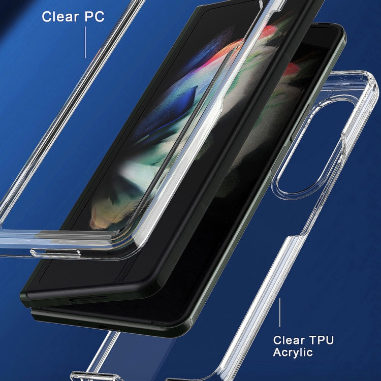 For Samsung Galaxy Z Fold4 Acrylic + TPU Transparent Protective Phone Case
