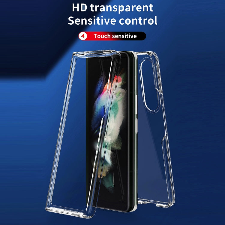 For Samsung Galaxy Z Fold4 Acrylic + TPU Transparent Protective Phone Case