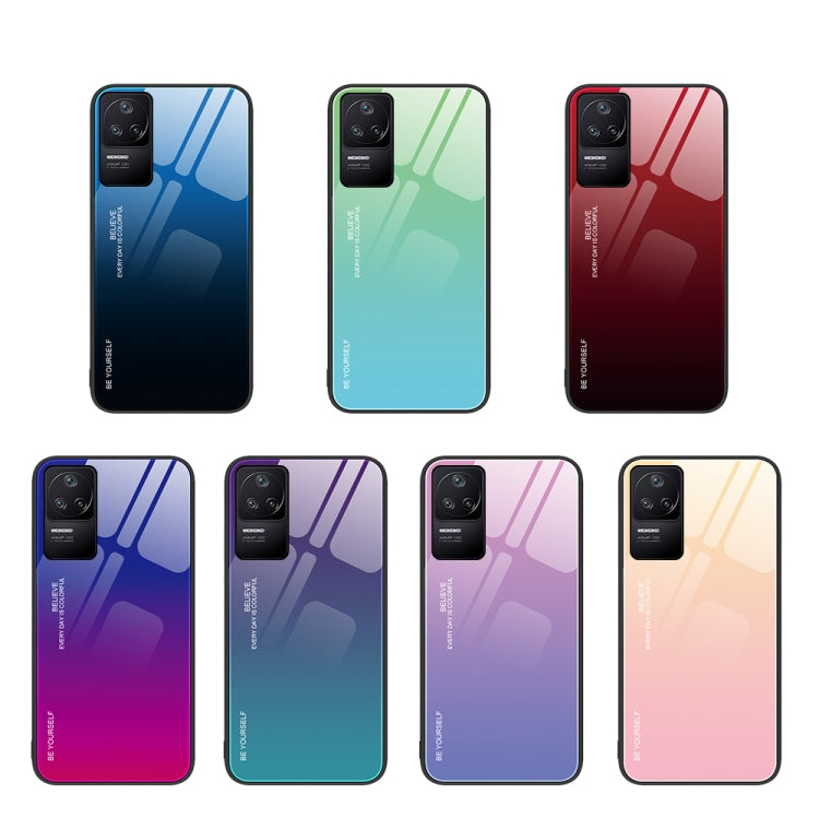 For Xiaomi Redmi K40S Gradient Color Glass Case