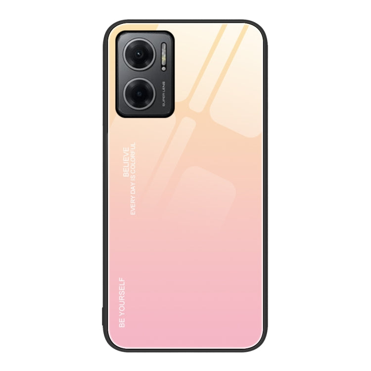 For Xiaomi Redmi Note 11E Gradient Color Glass Case