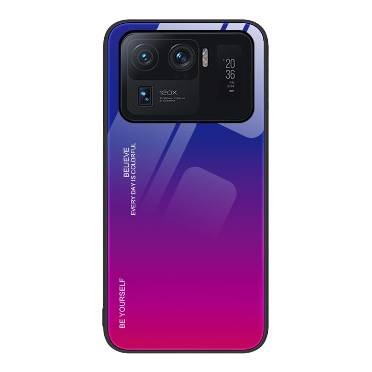 For Xiaomi Mi 11 Ultra Gradient Color Glass Case