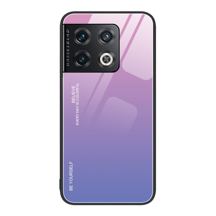 For OnePlus 10 Pro Gradient Color Glass Case