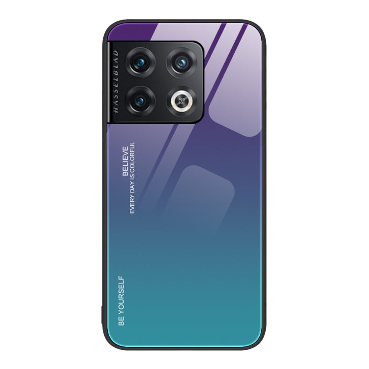 For OnePlus 10 Pro Gradient Color Glass Case