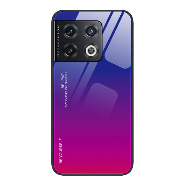 For OnePlus 10 Pro Gradient Color Glass Case