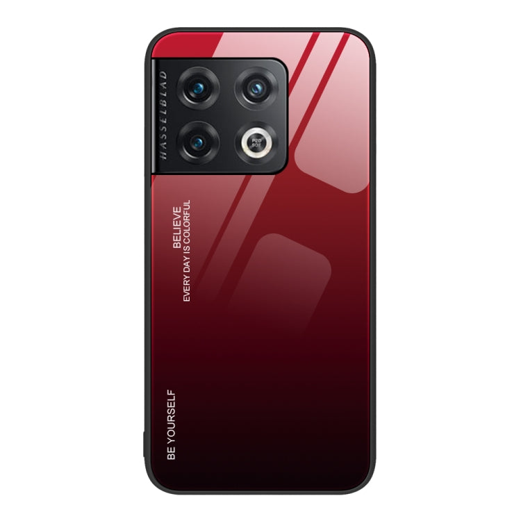 For OnePlus 10 Pro Gradient Color Glass Case