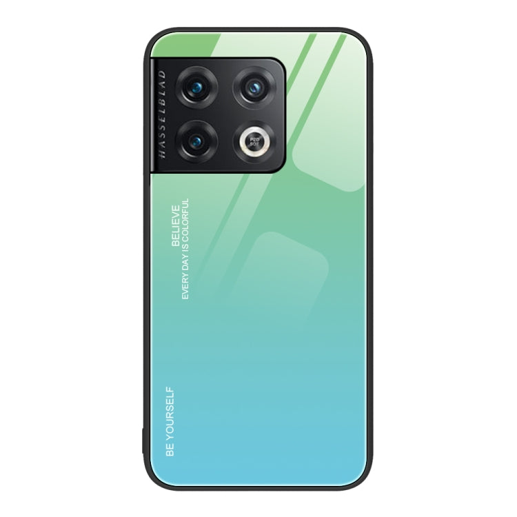 For OnePlus 10 Pro Gradient Color Glass Case