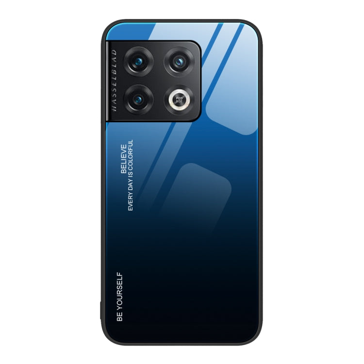 For OnePlus 10 Pro Gradient Color Glass Case