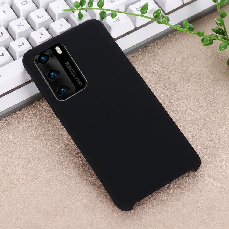 For Huawei P40 Pro Solid Color Liquid Silicone Shockproof Coverage Protective Case