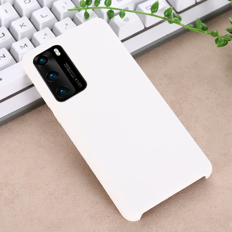 For Huawei P40 Pro Solid Color Liquid Silicone Shockproof Coverage Protective Case