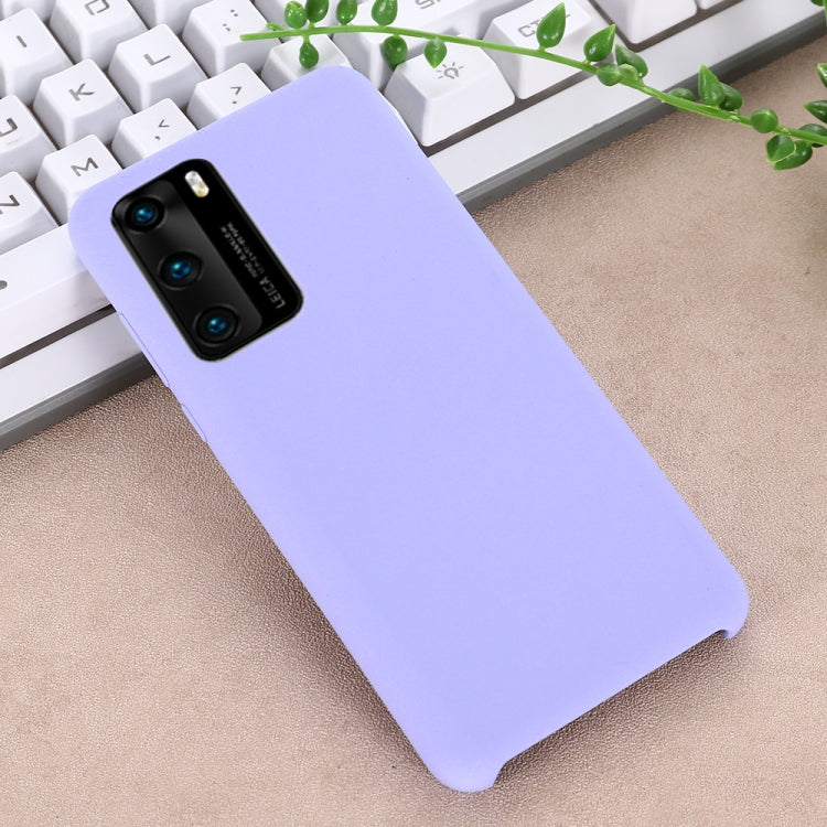 For Huawei P40 Pro Solid Color Liquid Silicone Shockproof Coverage Protective Case