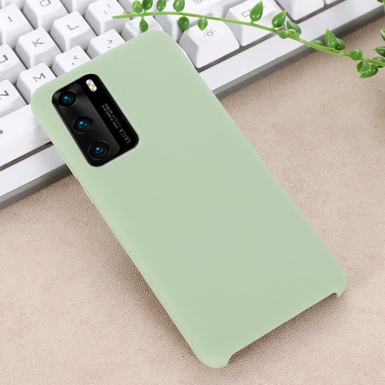For Huawei P40 Pro Solid Color Liquid Silicone Shockproof Coverage Protective Case