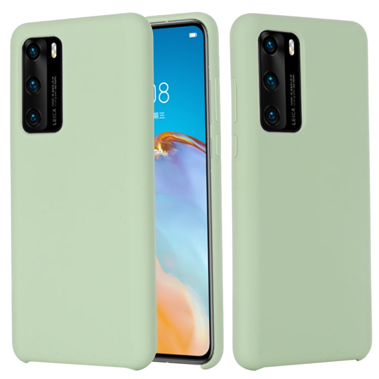 For Huawei P40 Pro Solid Color Liquid Silicone Shockproof Coverage Protective Case
