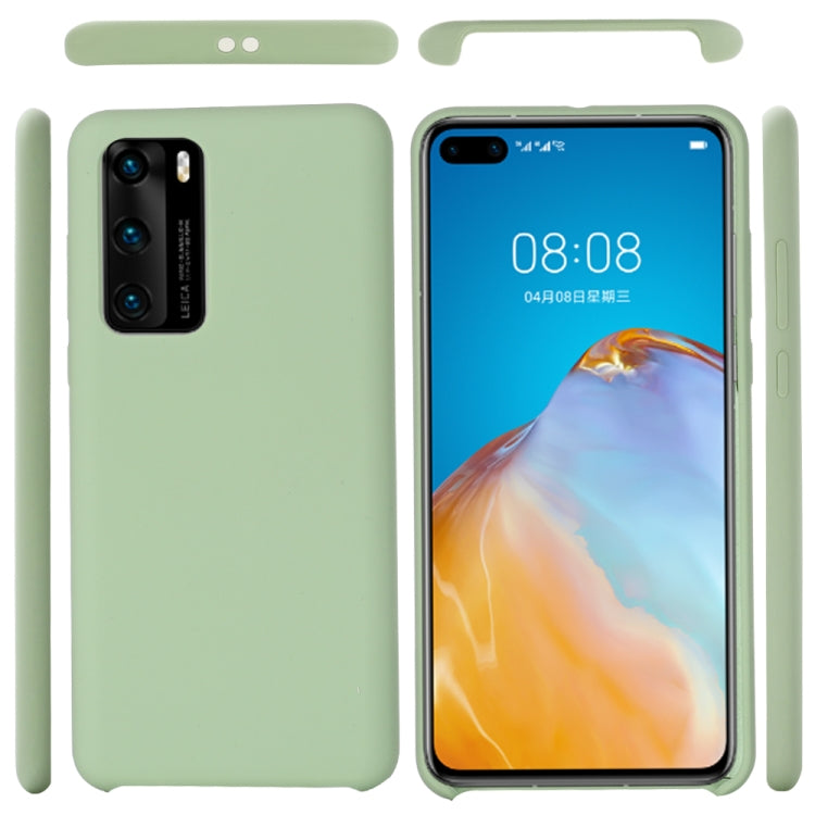 For Huawei P40 Pro Solid Color Liquid Silicone Shockproof Coverage Protective Case