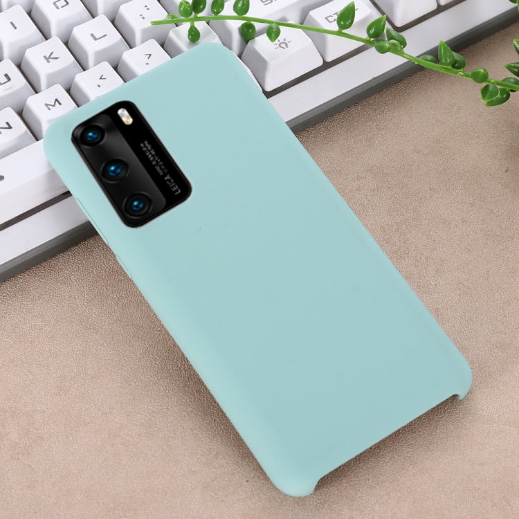 For Huawei P40 Pro Solid Color Liquid Silicone Shockproof Coverage Protective Case
