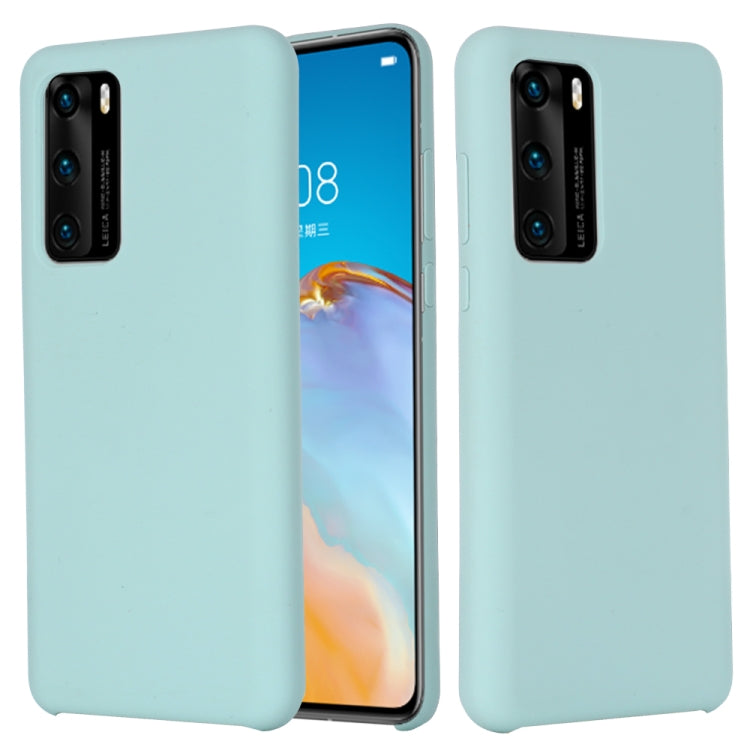 For Huawei P40 Pro Solid Color Liquid Silicone Shockproof Coverage Protective Case