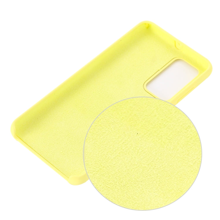 For Huawei P40 Solid Color Liquid Silicone Shockproof Coverage Protective Case