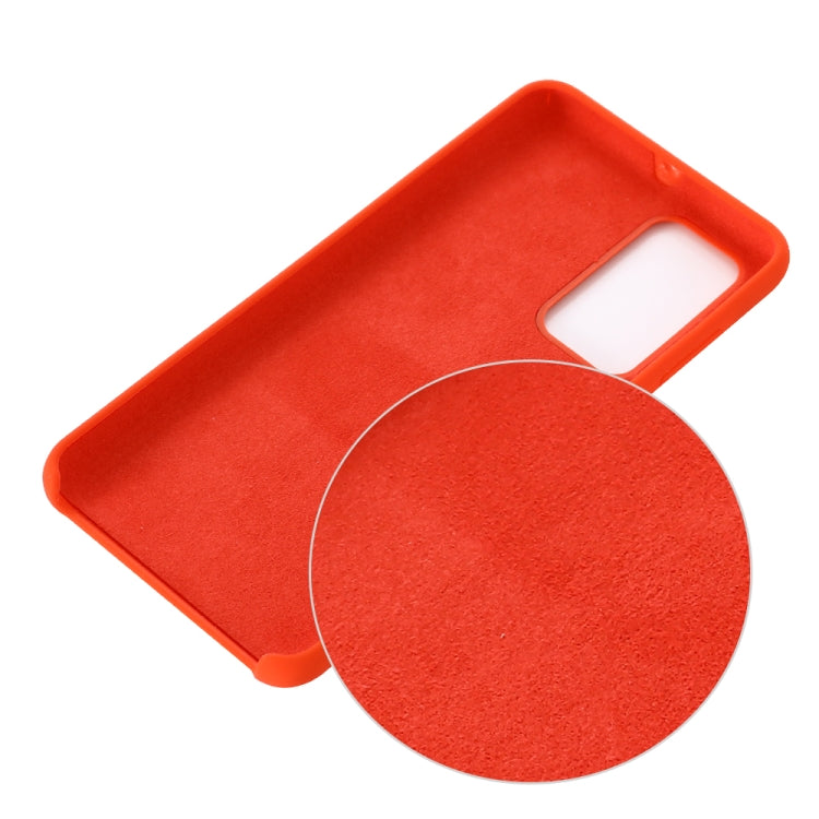 For Huawei P40 Solid Color Liquid Silicone Shockproof Coverage Protective Case