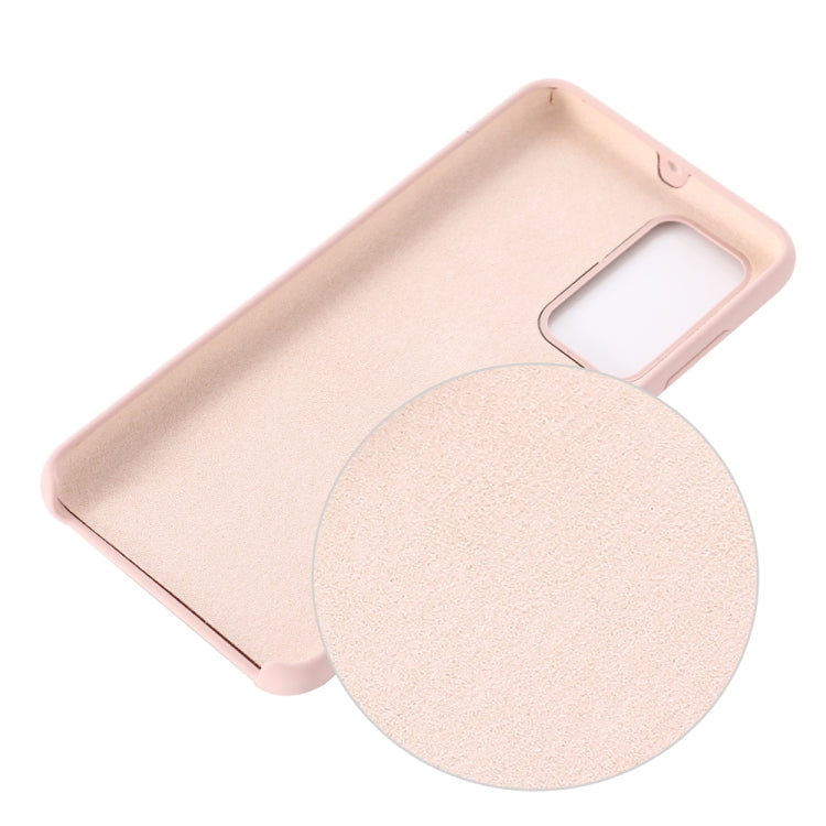 For Huawei P40 Solid Color Liquid Silicone Shockproof Coverage Protective Case