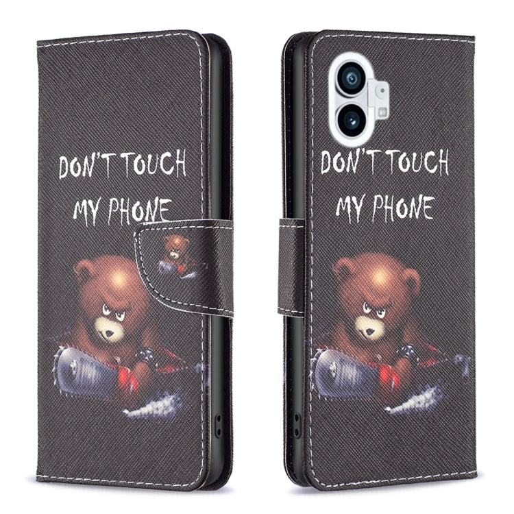 For Nothing Phone 1 Colored Drawing Pattern Leather Phone Case