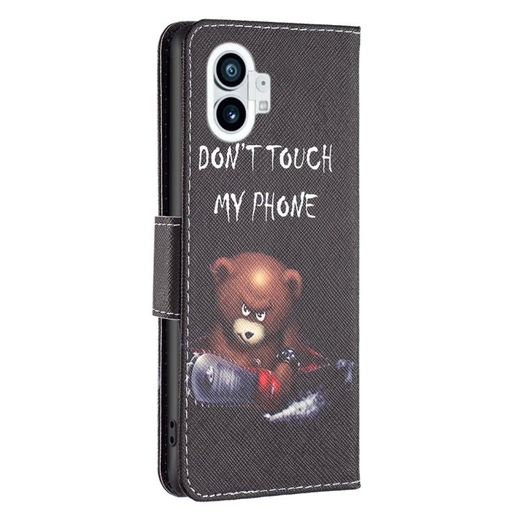For Nothing Phone 1 Colored Drawing Pattern Leather Phone Case
