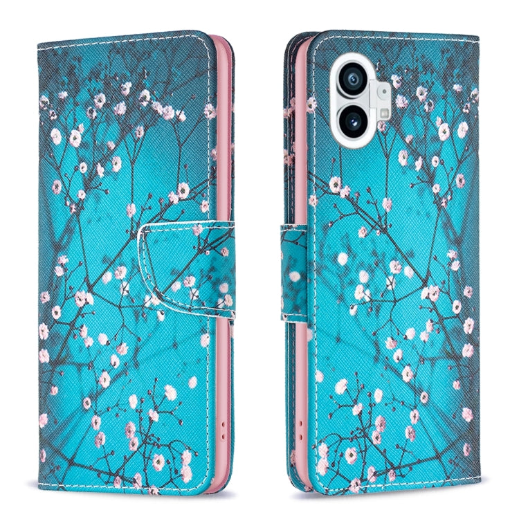 For Nothing Phone 1 Colored Drawing Pattern Leather Phone Case