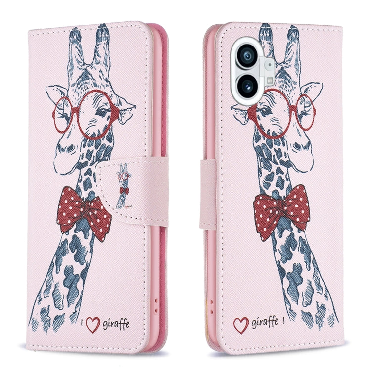 For Nothing Phone 1 Colored Drawing Pattern Leather Phone Case